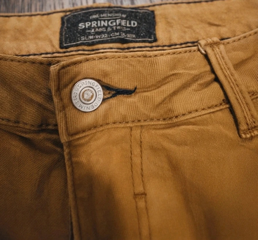 Pantalón Springfield mostaza/marrón – Springfield – taille W32 | FR 42 3