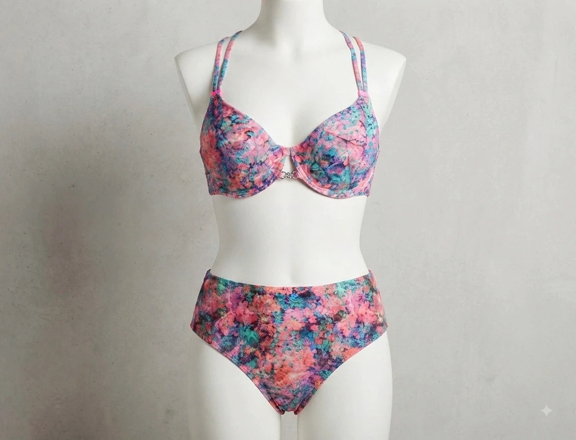 Bikini viral Freya estampado floral - Top 38DDD / Braga XL – Freya – taille XL / 42 / 14