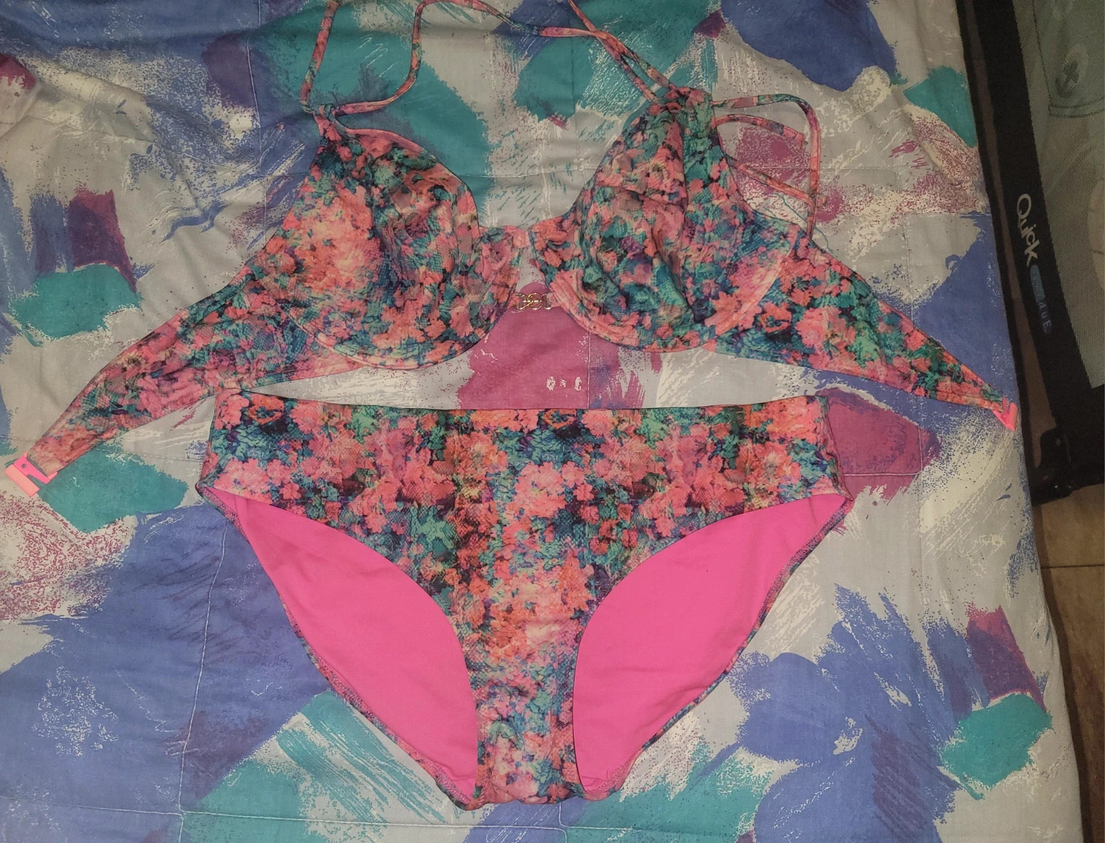 Bikini viral Freya estampado floral - Top 38DDD / Braga XL – Freya – taille XL / 42 / 14 2