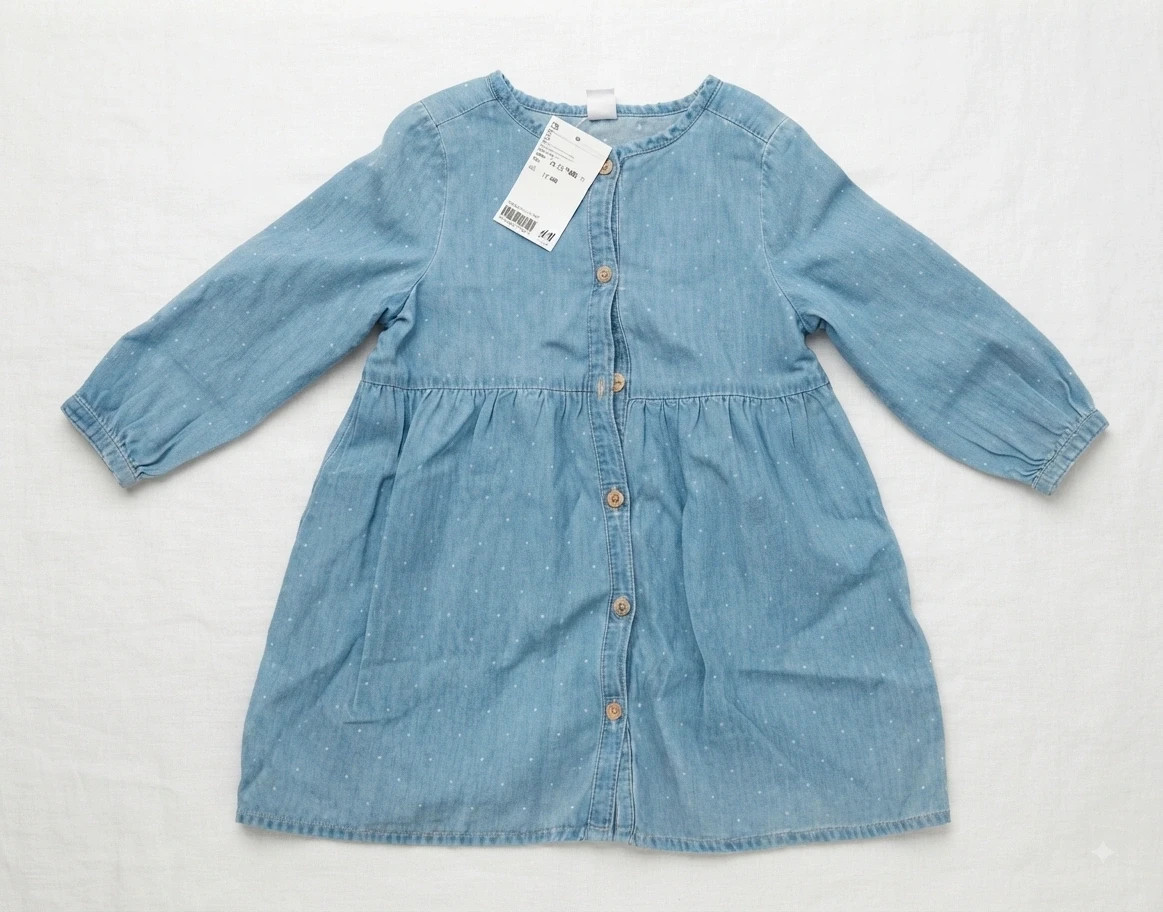 Vestido vaquero H&M bebé talla 12/18 meses – H&M – taille 12-18 mois / 80 cm 3