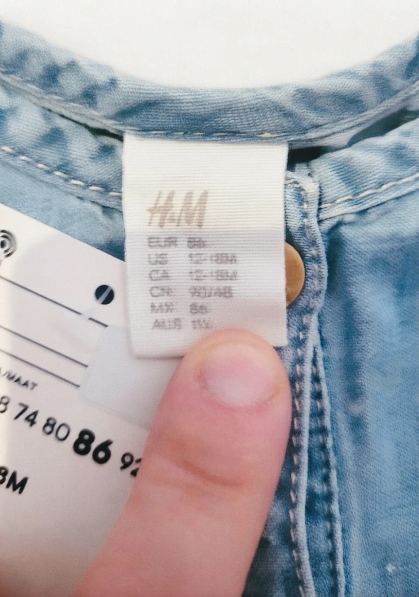 Vestido vaquero H&M bebé talla 12/18 meses – H&M – taille 12-18 mois / 80 cm 4