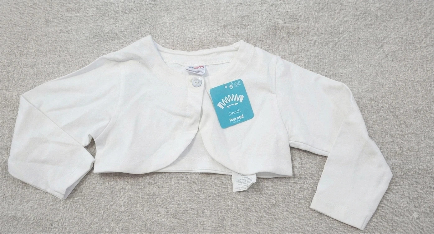Chaquetita corta o torerita blanca prénatal 12/18 meses