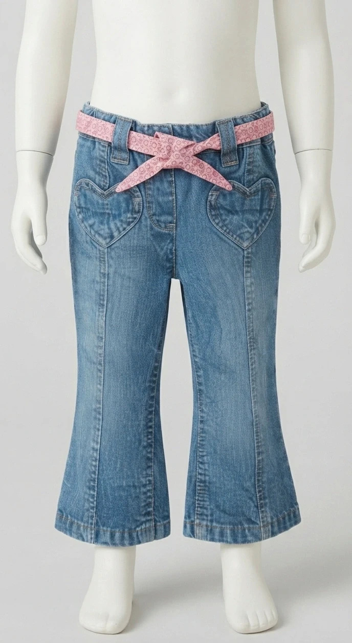 Vaqueros de campana niña c&a talla 74 cm 9-12 meses – C&A – taille 9-12 mois / 74 cm