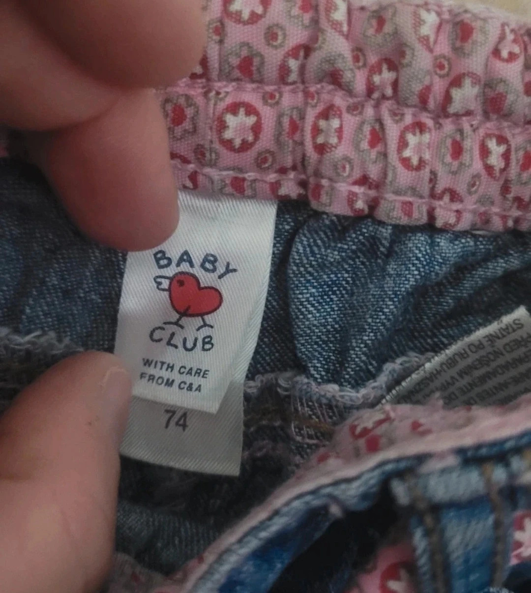 Vaqueros de campana niña c&a talla 74 cm 9-12 meses – C&A – taille 9-12 mois / 74 cm 4