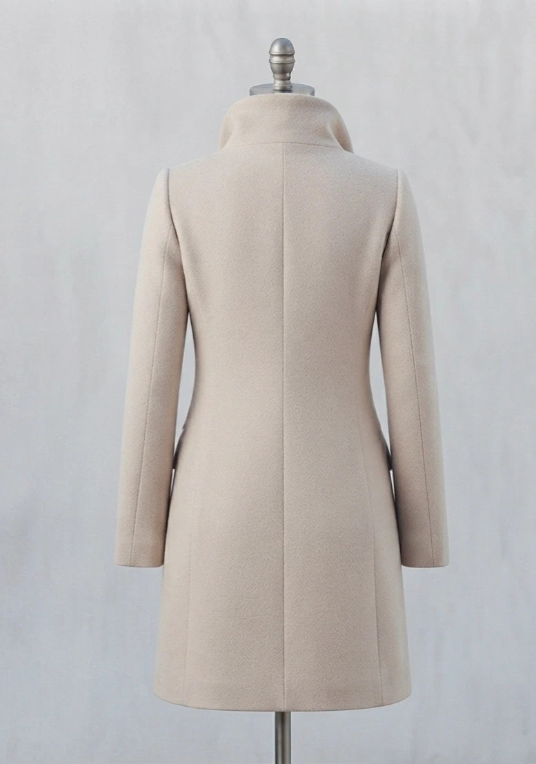 Abrigo beige tipo sastre Bershka talla M – Bershka – taille M / 38 / 10 2