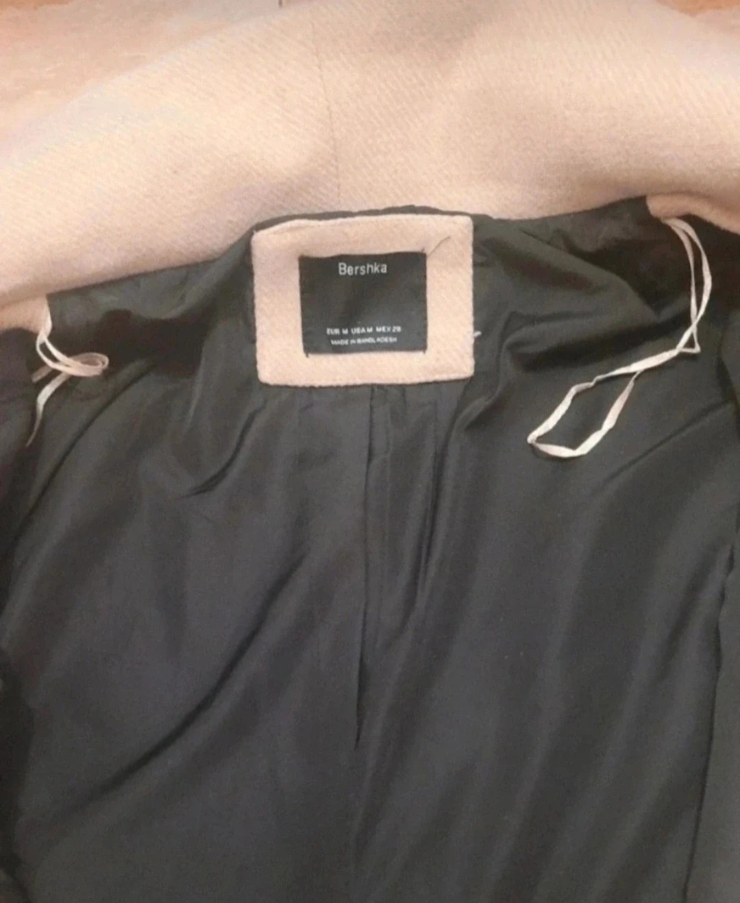 Abrigo beige tipo sastre Bershka talla M – Bershka – taille M / 38 / 10 4
