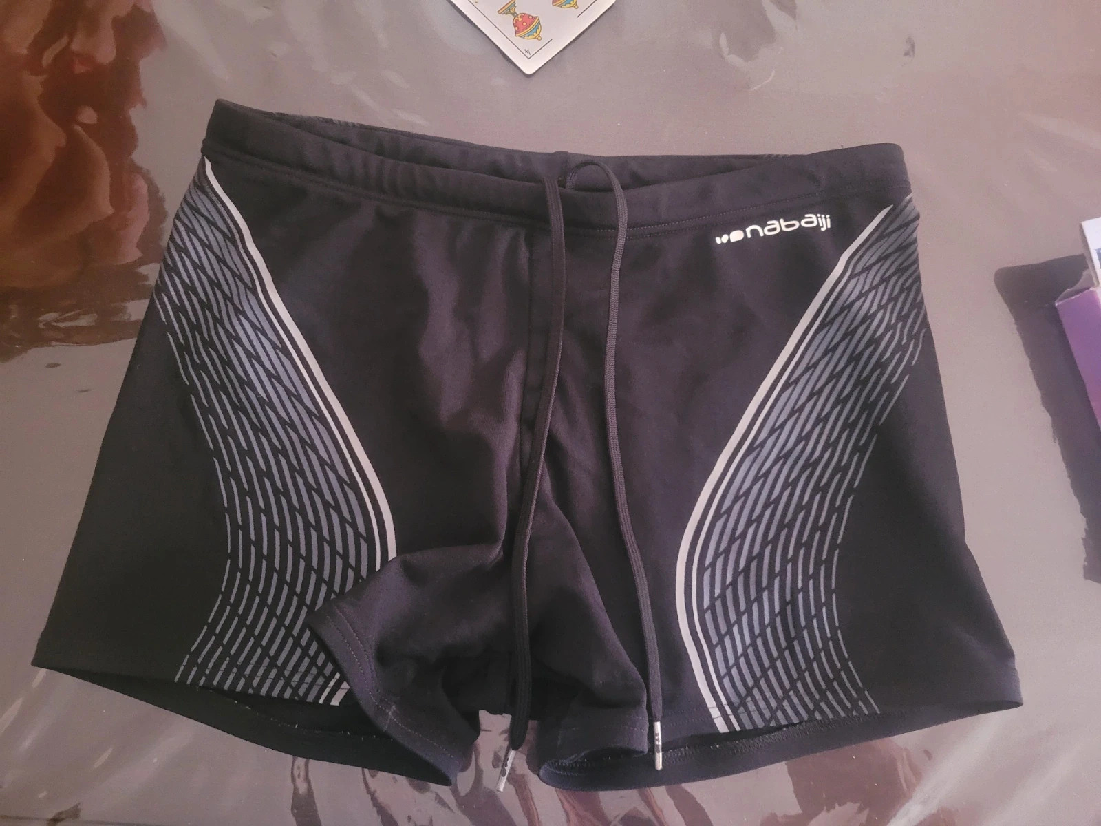 Bañador tipo bóxer Nabiji negro talla s