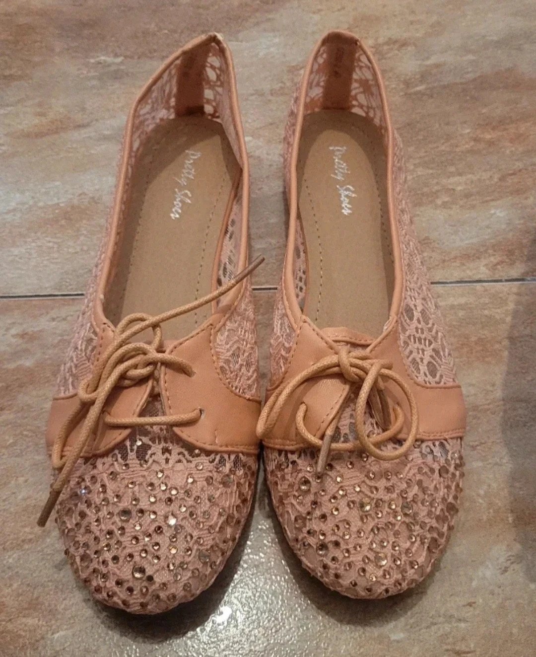 Bailarinas de pedrería y encaje talla 40 – Pretty Shoes – taille 40 3