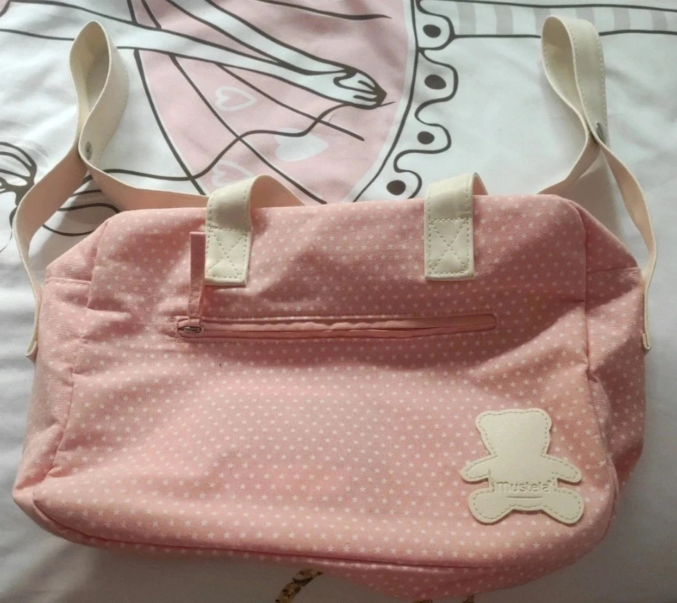 Bolso para carro de bebé Mustela rosa nuevo – Mustela