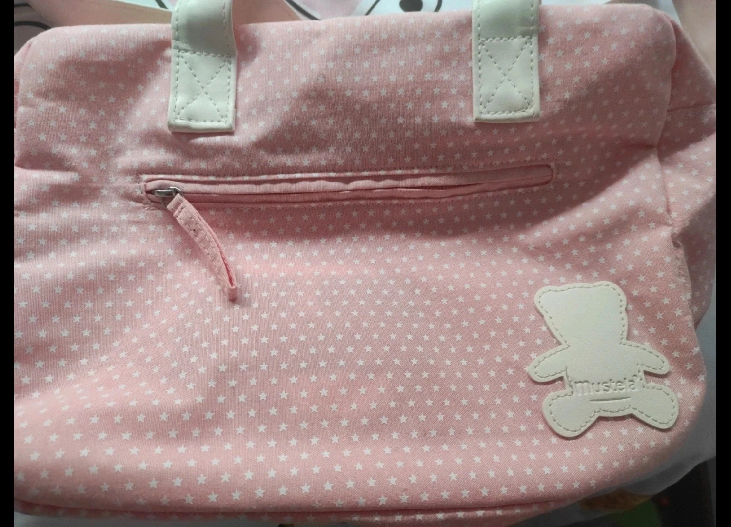 Bolso para carro de bebé Mustela rosa nuevo – Mustela 3