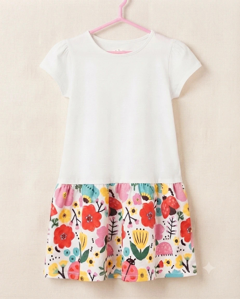 Vestido viral veraniego Tuc Tuc - Estampado floral y mariquitas – Tuc Tuc – taille 6 ans / 116 cm 2