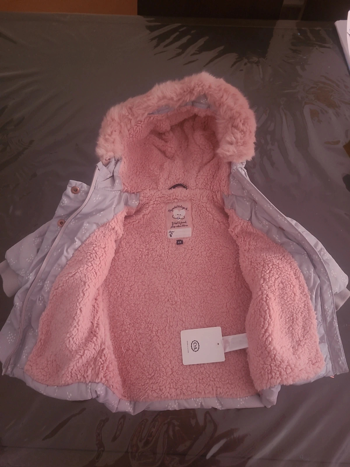 Abrigo acolchado bebé niña C&A nuevo con etiqueta – C&A – taille 6-9 mois / 68 cm 2