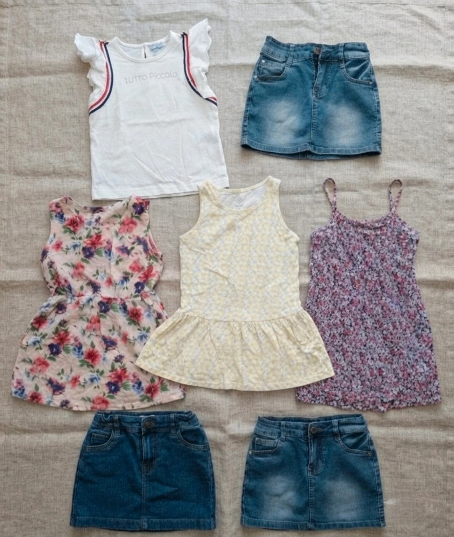 Lote de ropa de verano para niña (Talla 5-6 años / 116 cm)