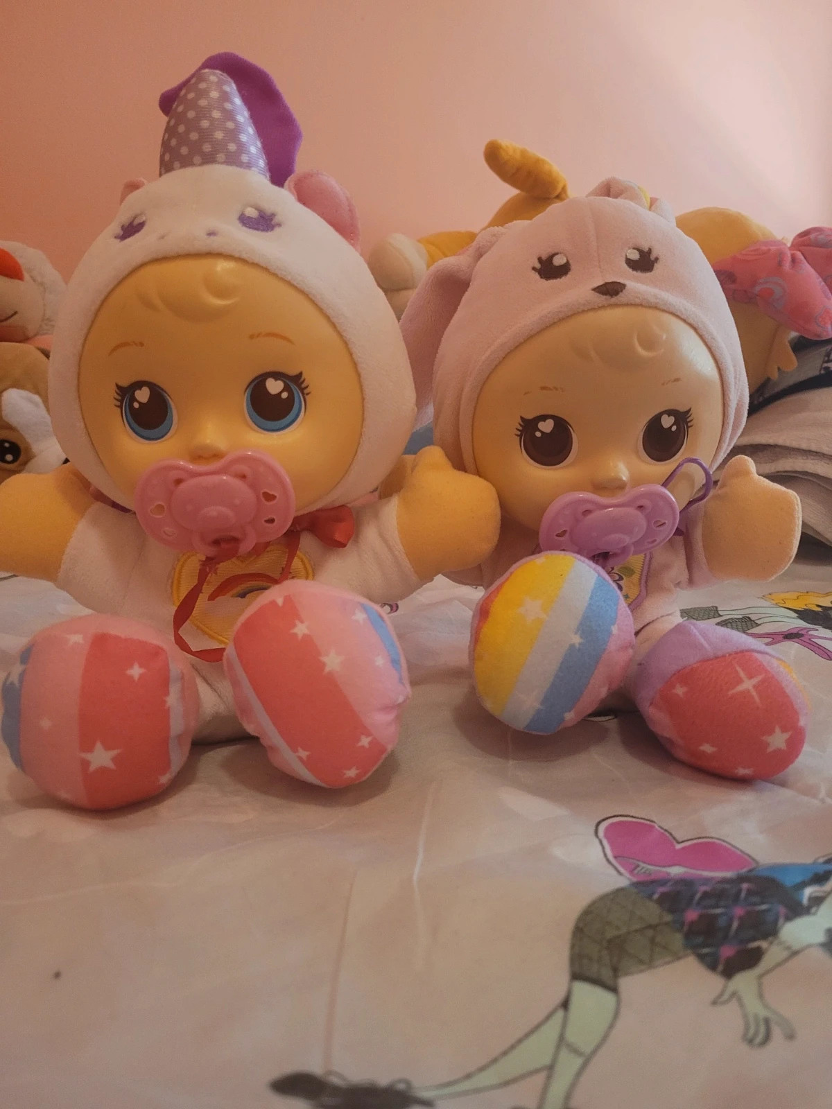 Lote 2 Peluches Bebés Vtech - Unicornio y Conejo Interactivo