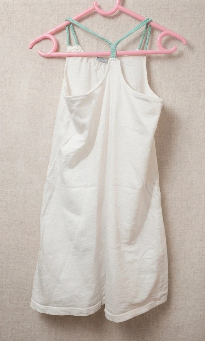 Vestido viral de tirantes blanco con diseño de mariposas – Orchestra – taille 8 ans / 128 cm 2