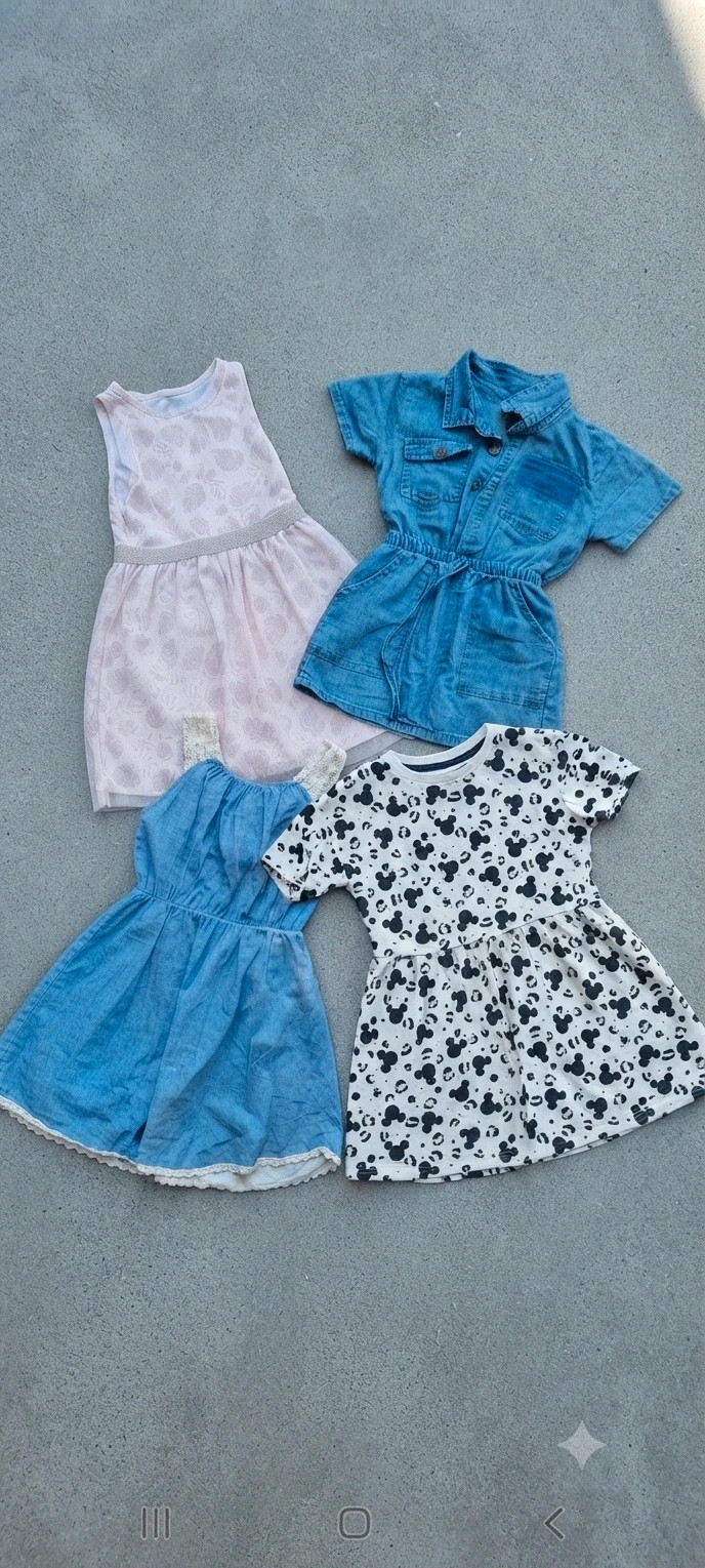 Lote de 5 vestidos de verano 6/7 añoS 👗👧 – In Extenso – taille 6 ans / 116 cm