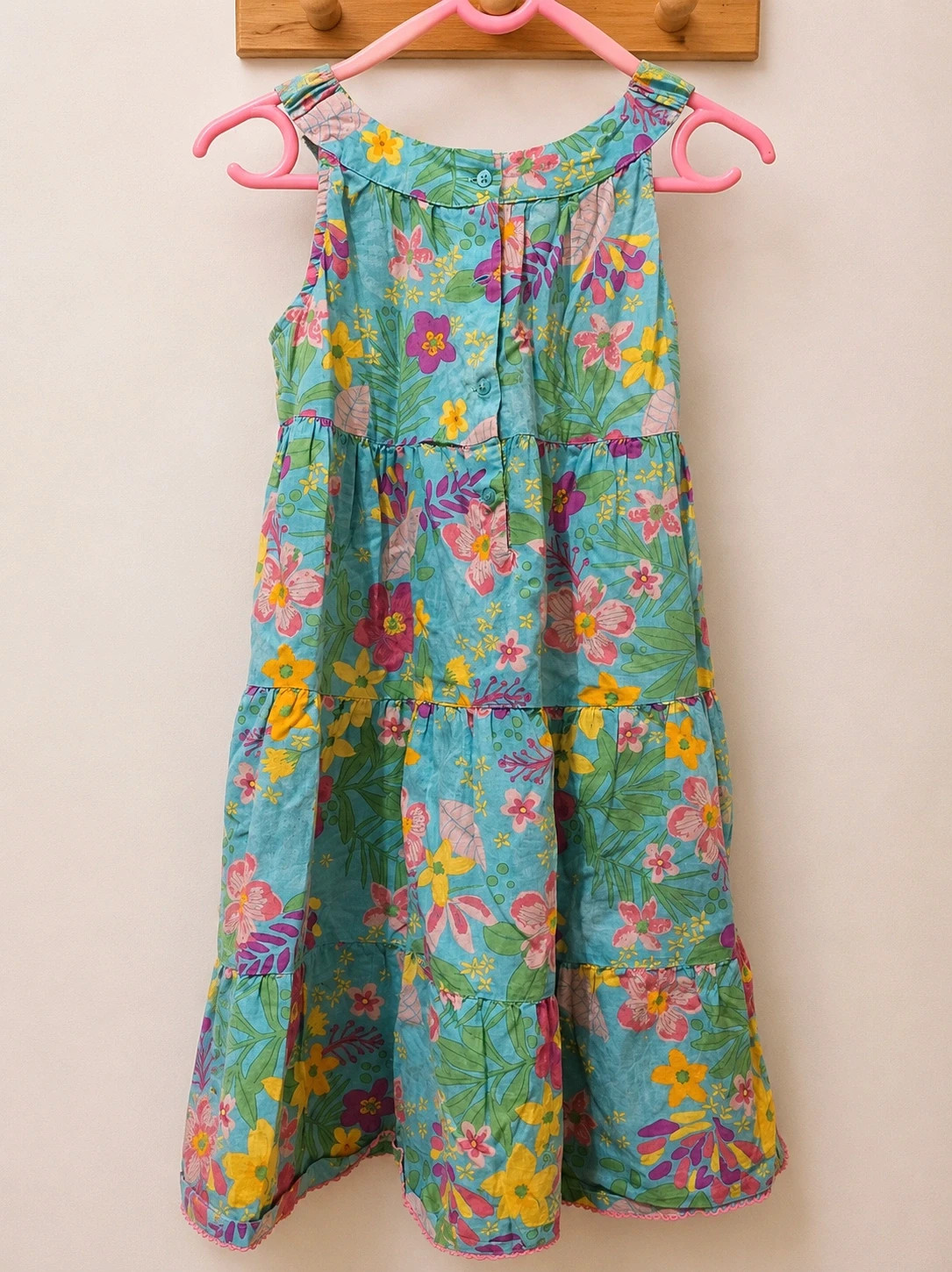 Vestido de verano vital floral para niña (5/6 años) – sin marca – taille 5 ans / 110 cm 2
