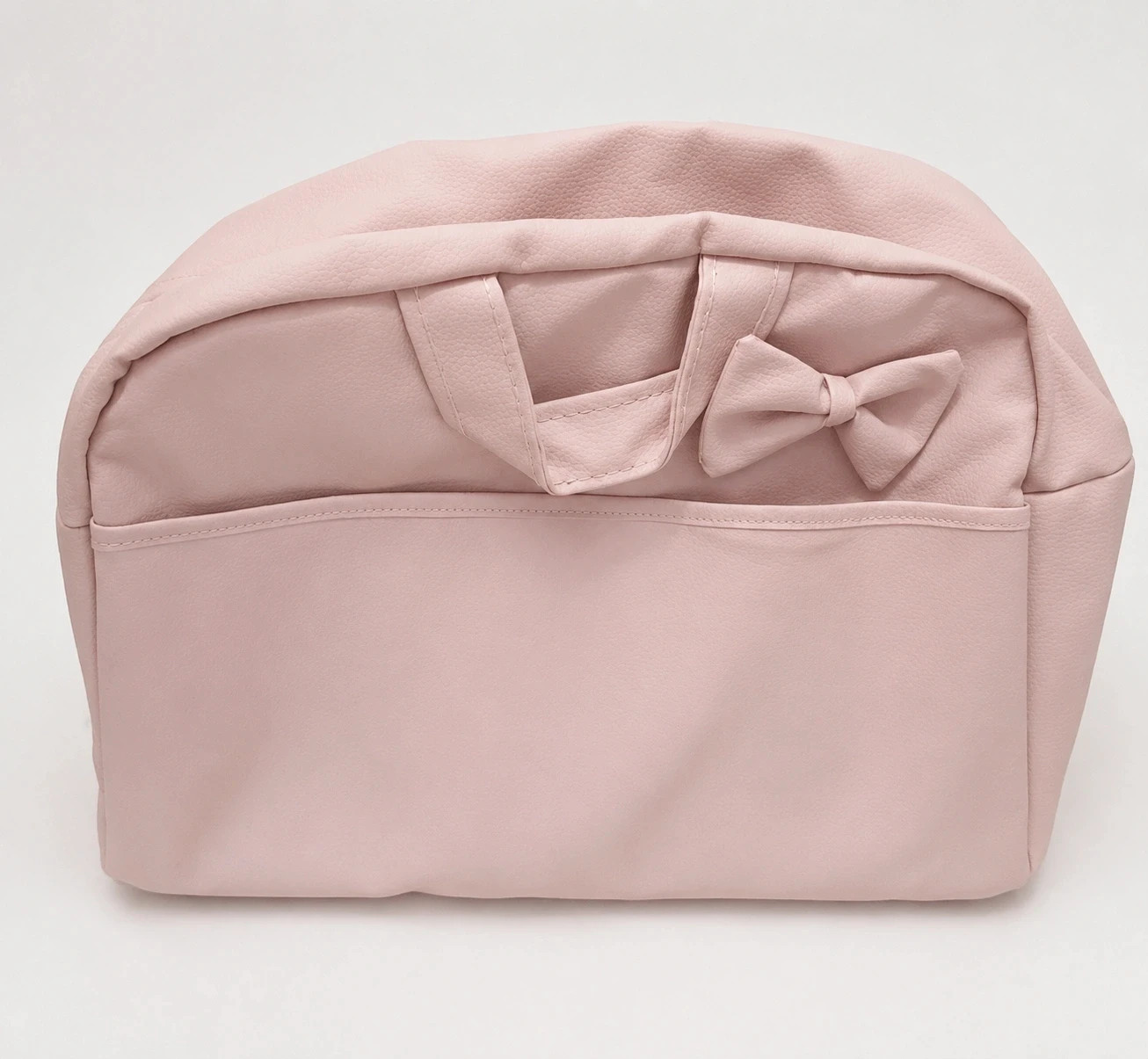 Bolso de maternidad o carro rosa con lazo – bebeeco