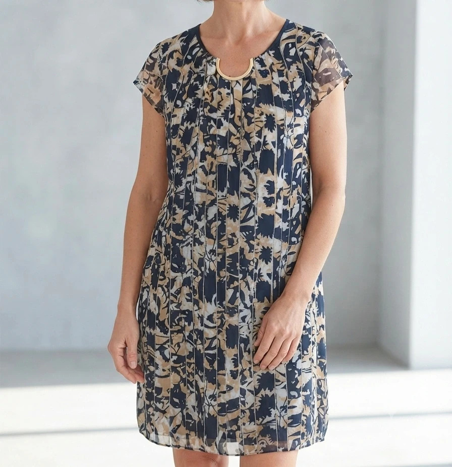 Vestido estampado Dolcezza (Talla 52) – Dolcezza – taille 6XL / 52 / 24