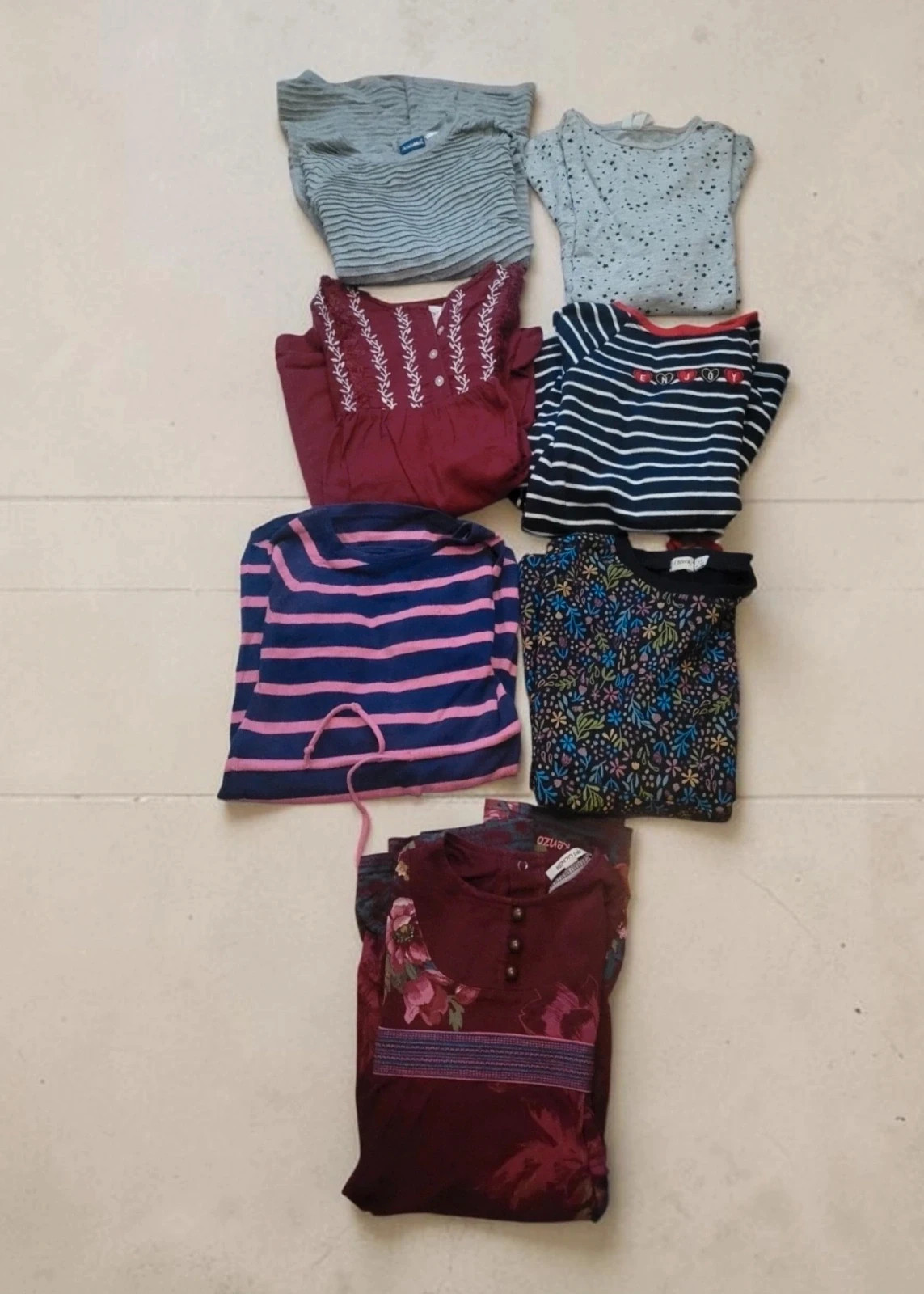 Lote 7 vestidos niña 5-7 años (110-122 cm) – Kenzo Kids, sfera, te, primark – taille 5 ans / 110 cm