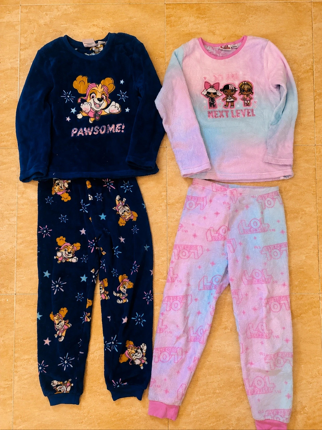 Lote de 2 pijamas calentitos de invierno