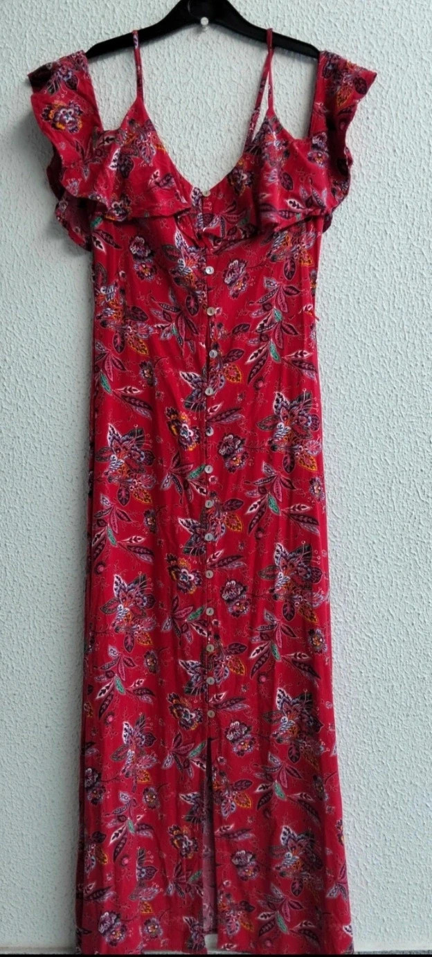 Vestido largo estampado Springfield – Springfield – taille XS / 34 / 6 3