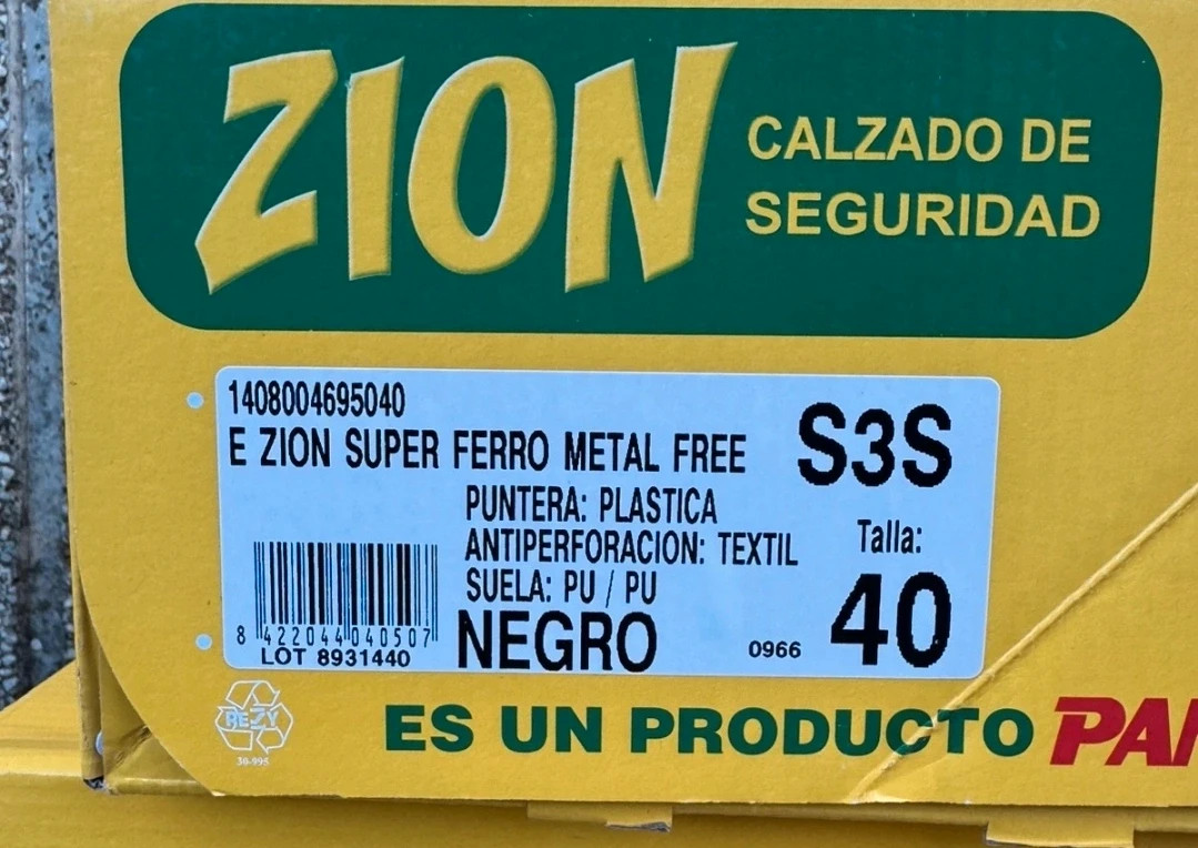 Botas de seguridad Panter Zion Super Marsella S3 Nuevas – Zion – taille 40 5