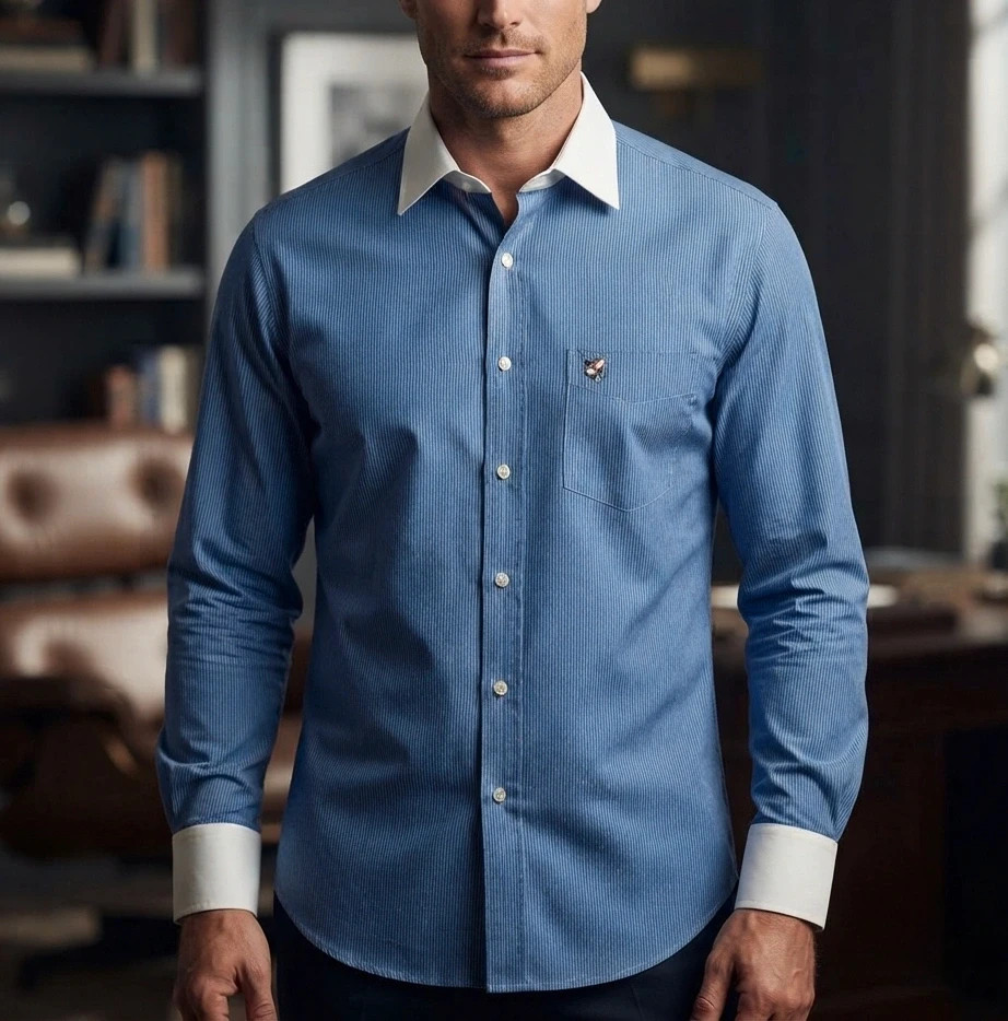 Camisa de vestir Málaga C.F. - Talla XXL – Málaga c. f – taille XXL