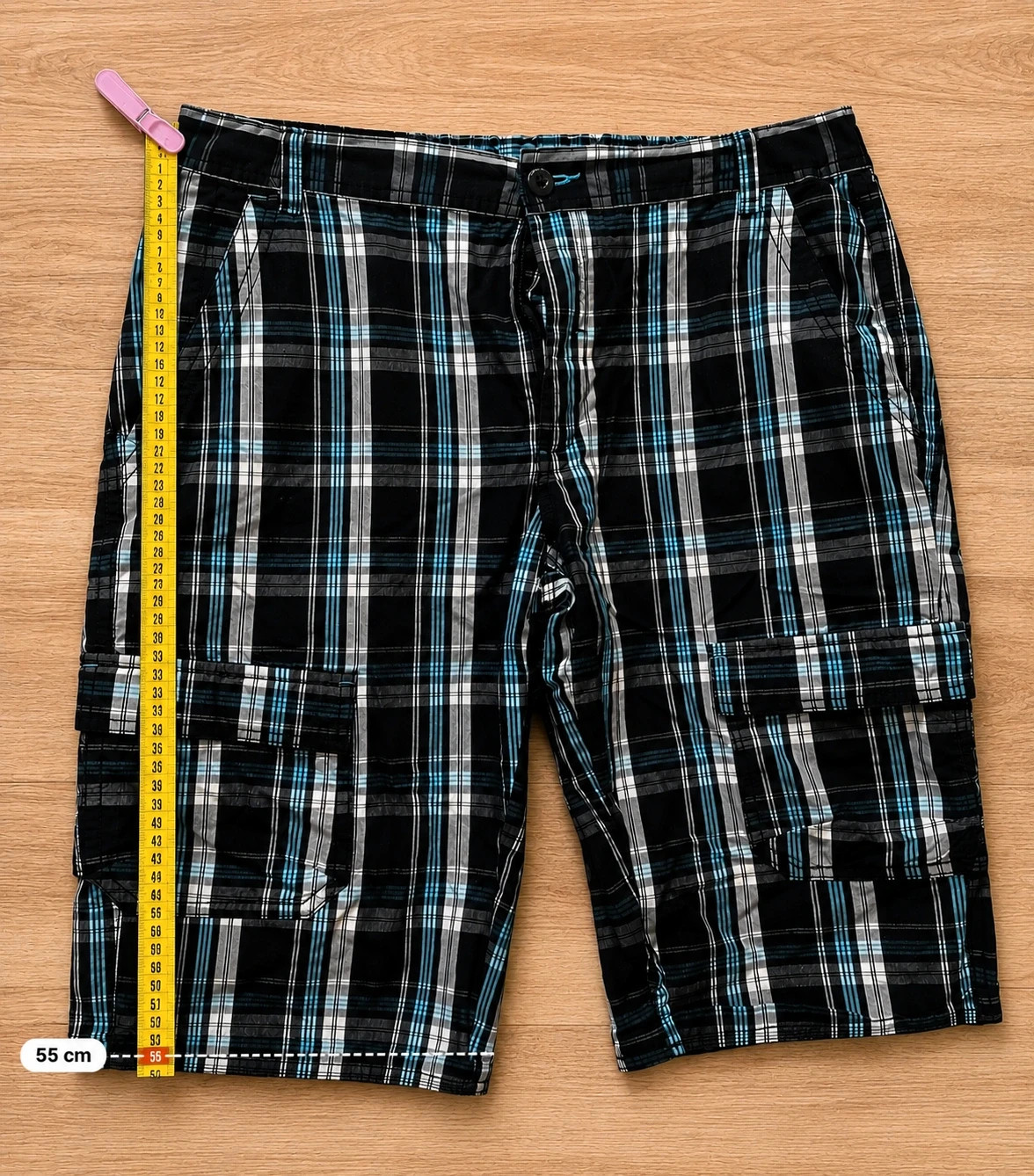 Bermudas cargo de cuadros c&a talla 170/176 – C&A – taille 15 ans / 170 cm