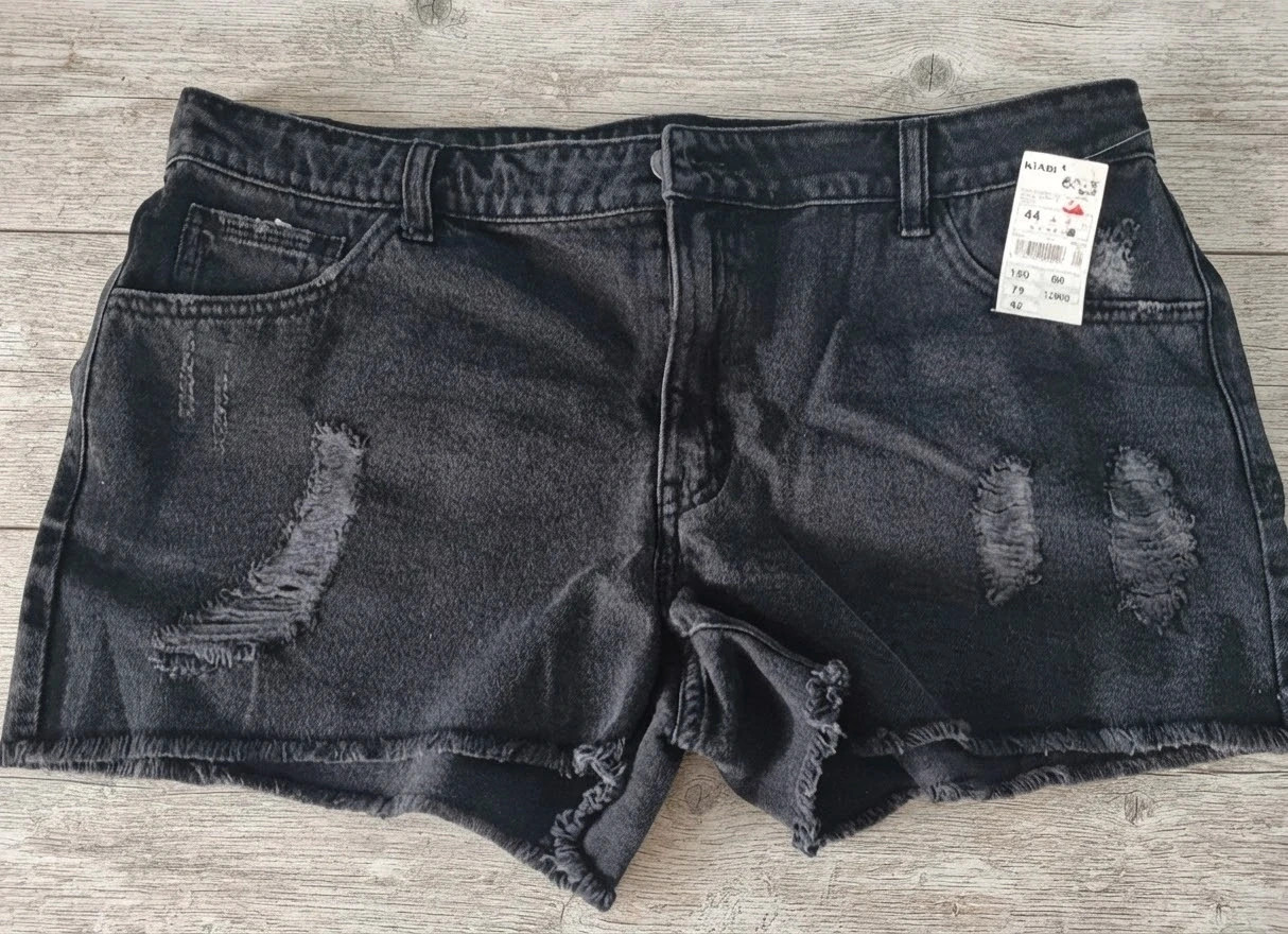 Shorts vaqueros negros desgastados - Talla 44 – Kiabi – taille XXL / 44 / 16