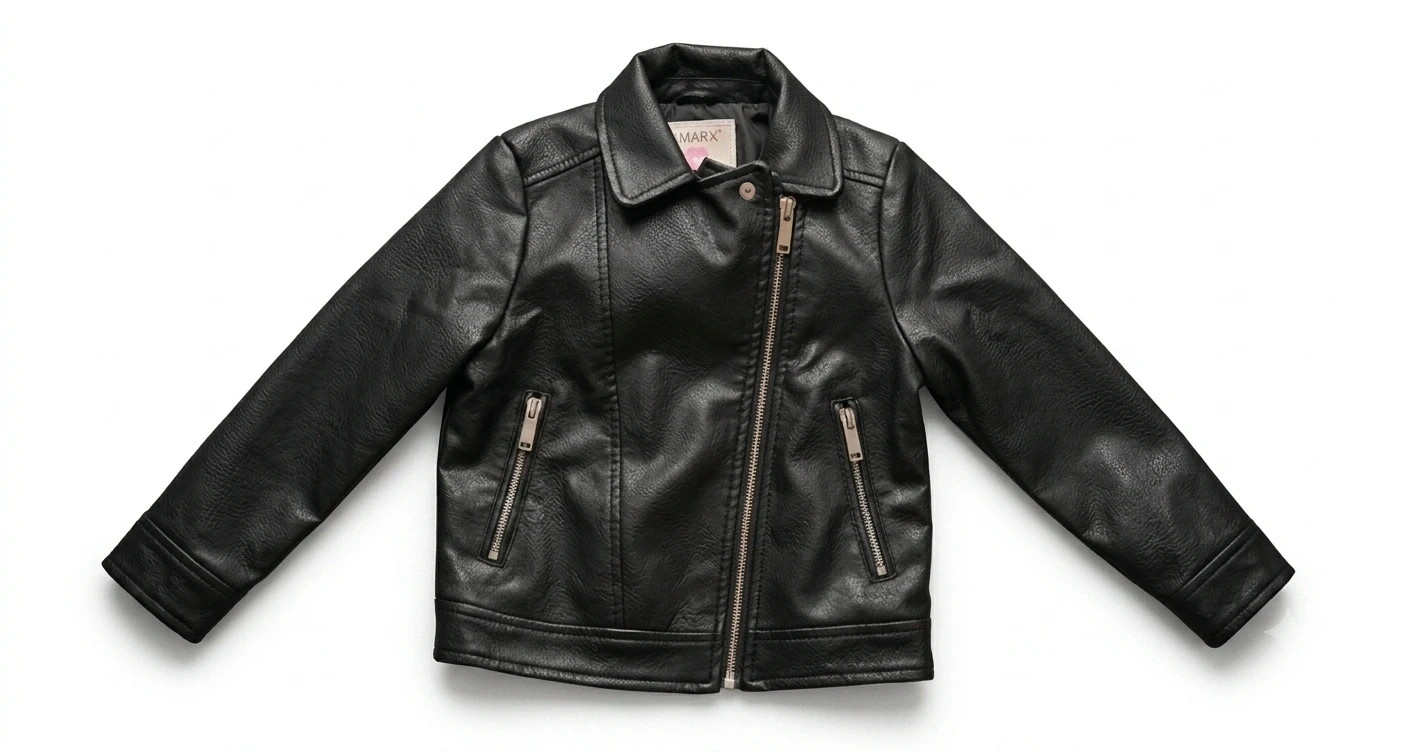Chaqueta de polipiel negra estilo motera – Primark – Primark – taille 4 ans / 104 cm