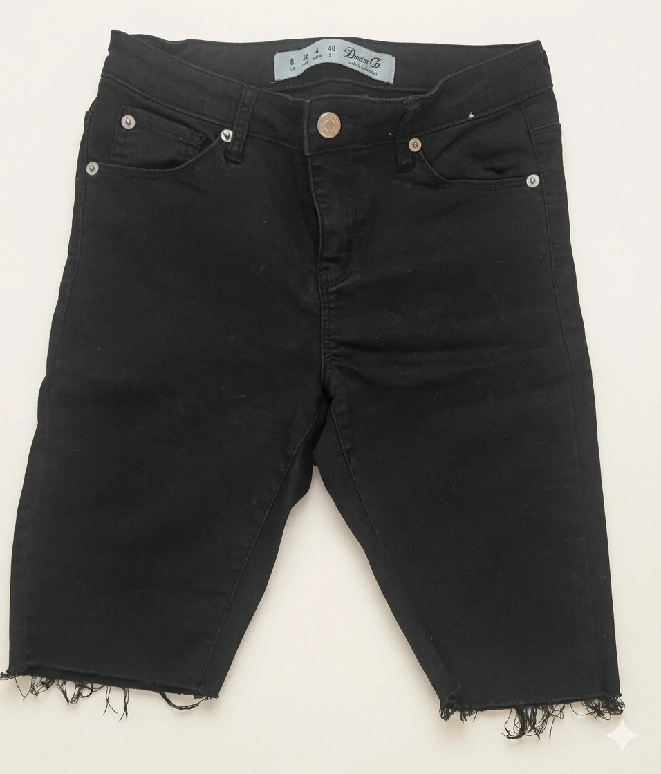 Short vaquero negro Denim Co. (Talla 36 / S)
