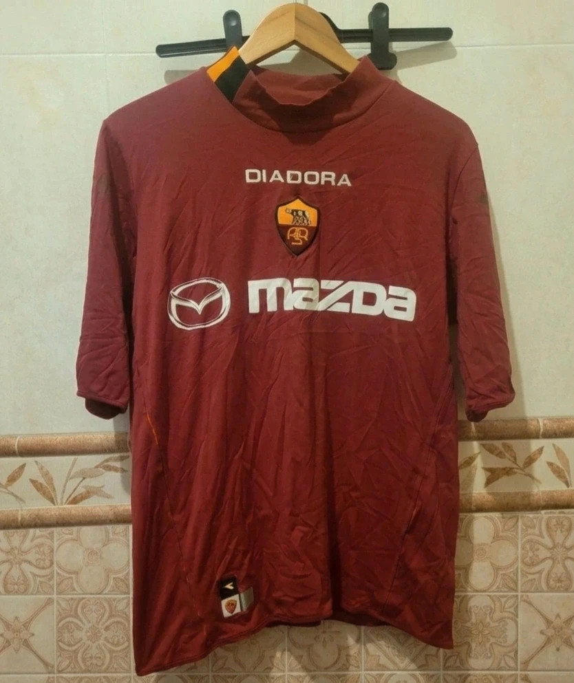 Camiseta Diadora AS Roma Retro (2003-2004) - Talla L – Diadora – taille L