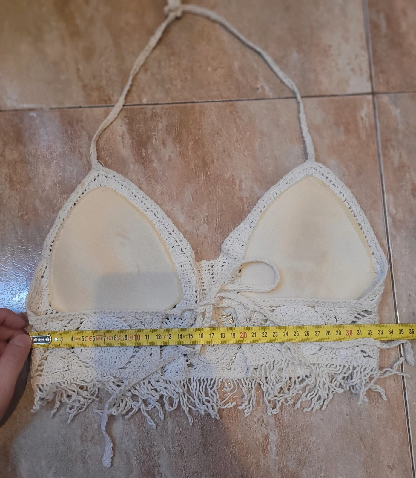 Top crop de crochet blanco de la marca Lemon Fashion – lemon fashion – taille S / 36 / 8 3