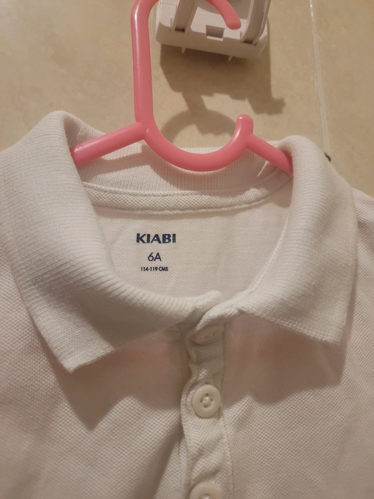 Polo blanco niño/a Kiabi talla 6 años – Kiabi – taille 6 ans / 116 cm 3