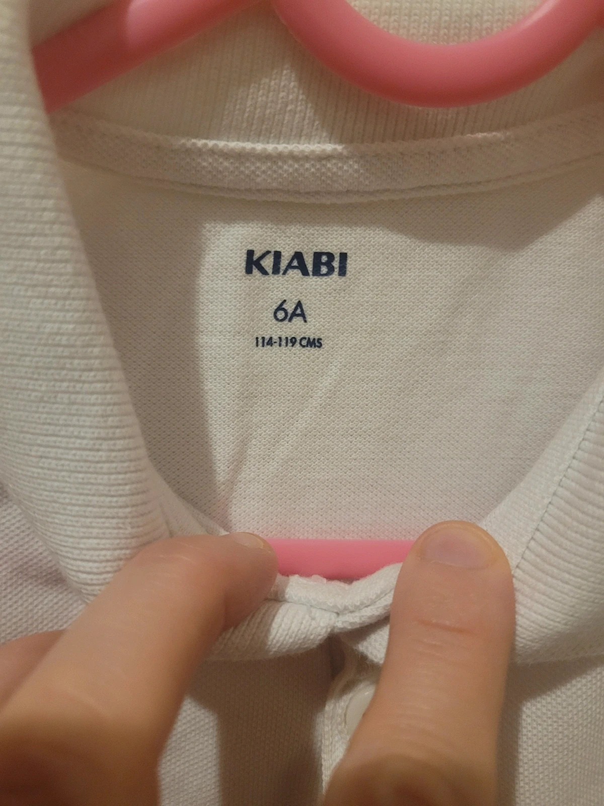 Polo blanco niño/a Kiabi talla 6 años – Kiabi – taille 6 ans / 116 cm 4