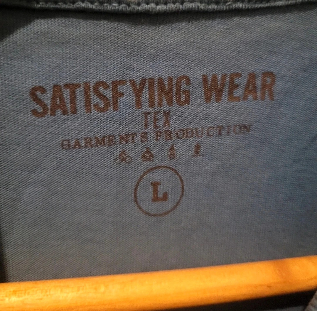 Polo azul satisfying wear talla L como nuevo – satisfying wear – taille L 3