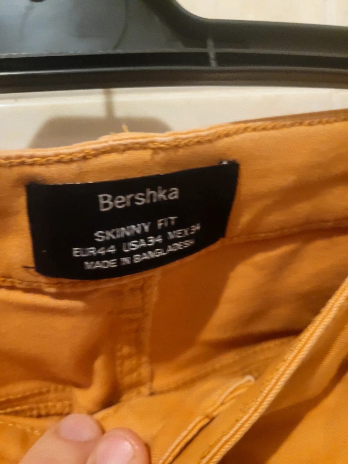 Pantalones Bershka Skinny Fit - Color Mostaza – Bershka – taille W35 | FR 44 3