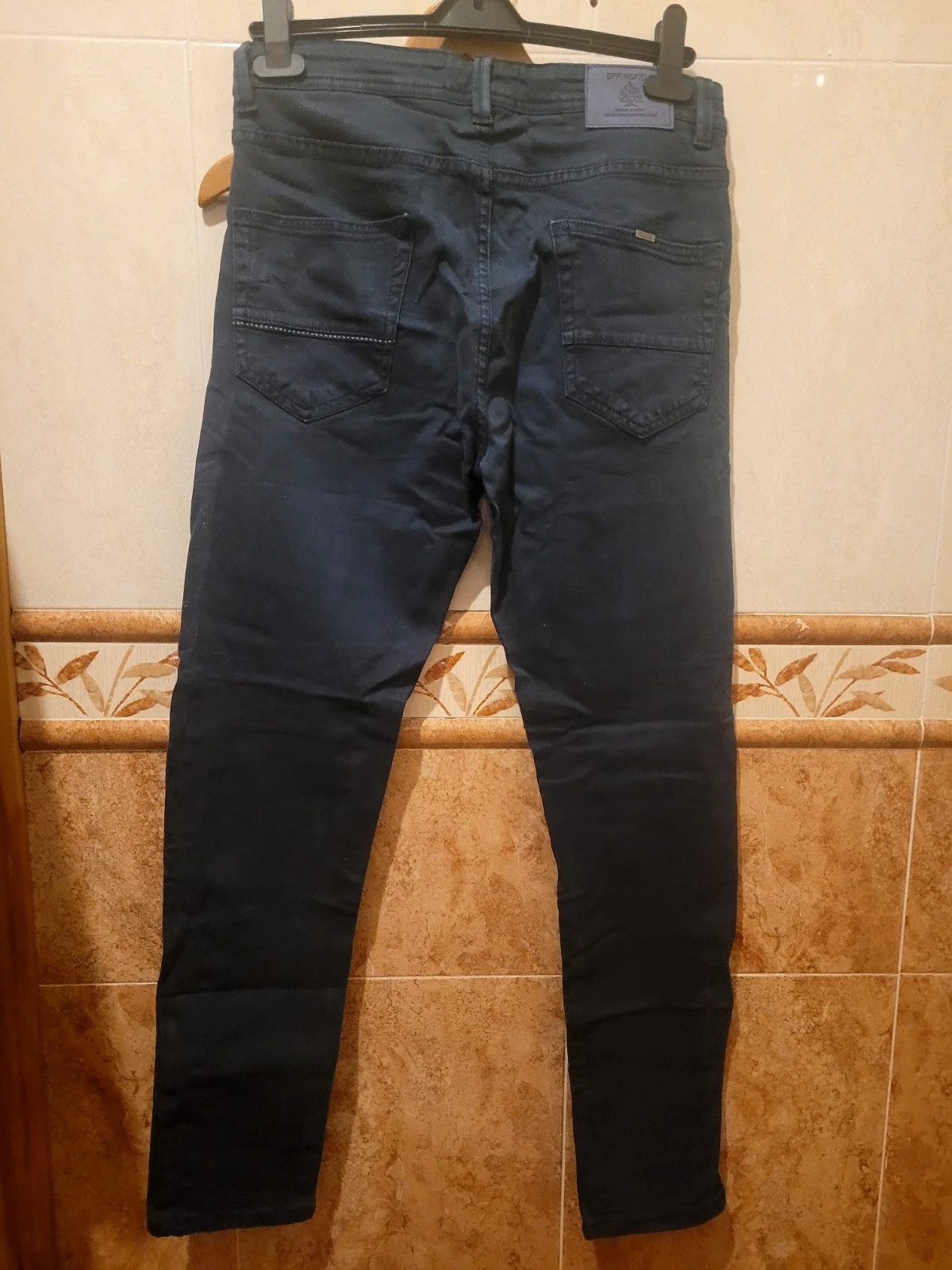Pantalón Springfield Slim Fit - Azul Marino (W30) – Springfield – taille L 3