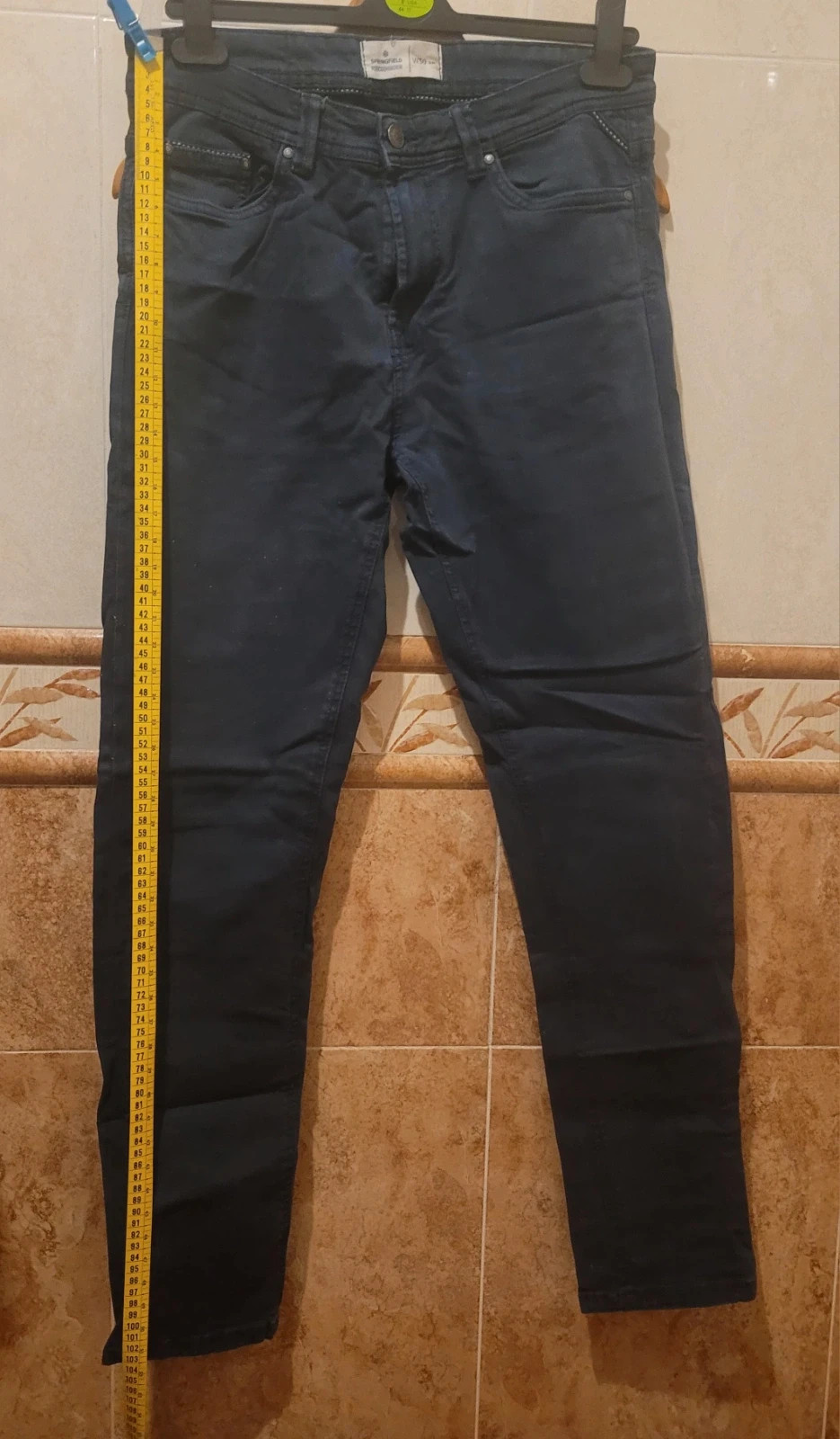 Pantalón Springfield Slim Fit - Azul Marino (W30) – Springfield – taille L 2