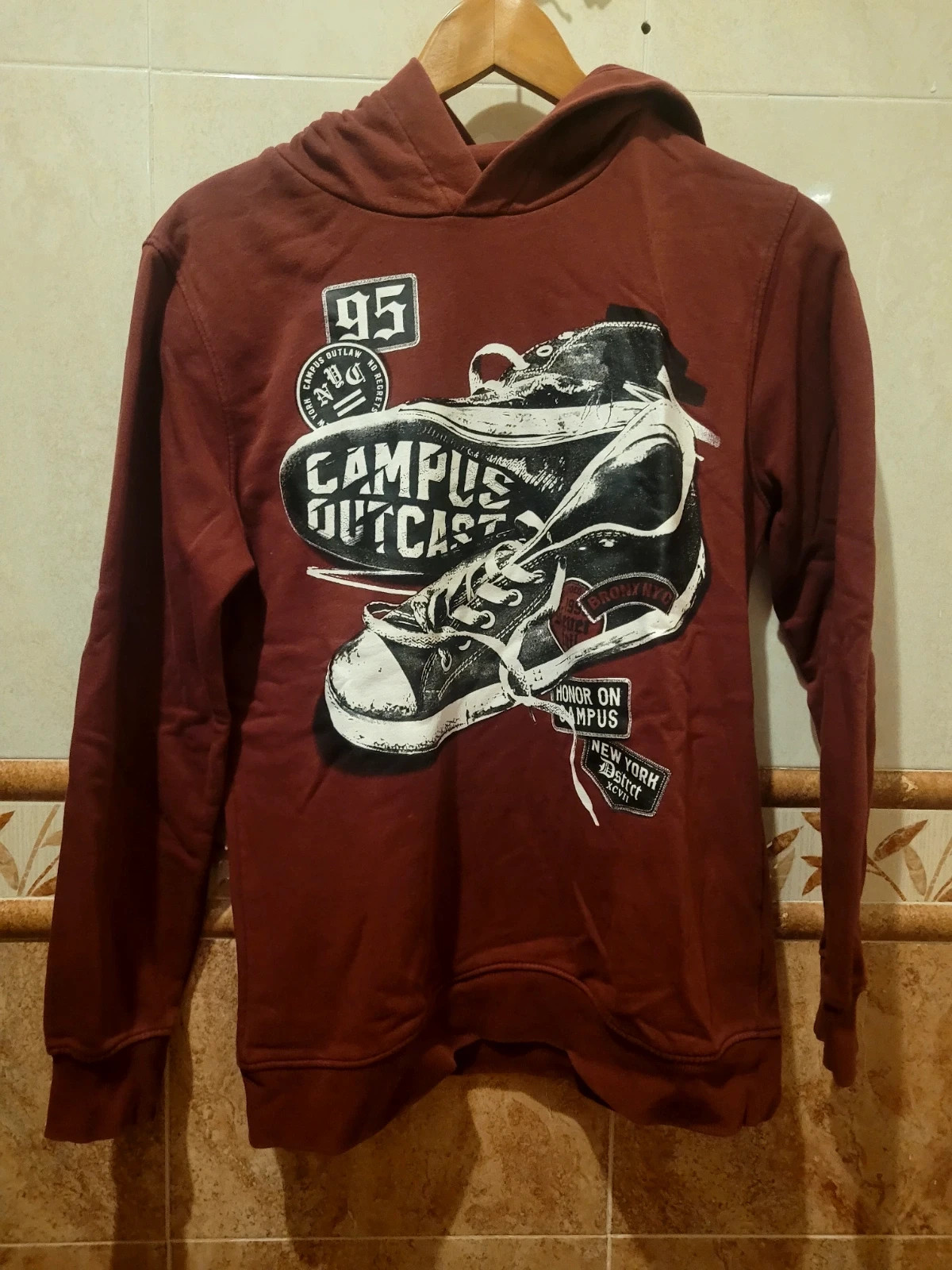 Sudadera skate bation granate - Talla 12-14 años