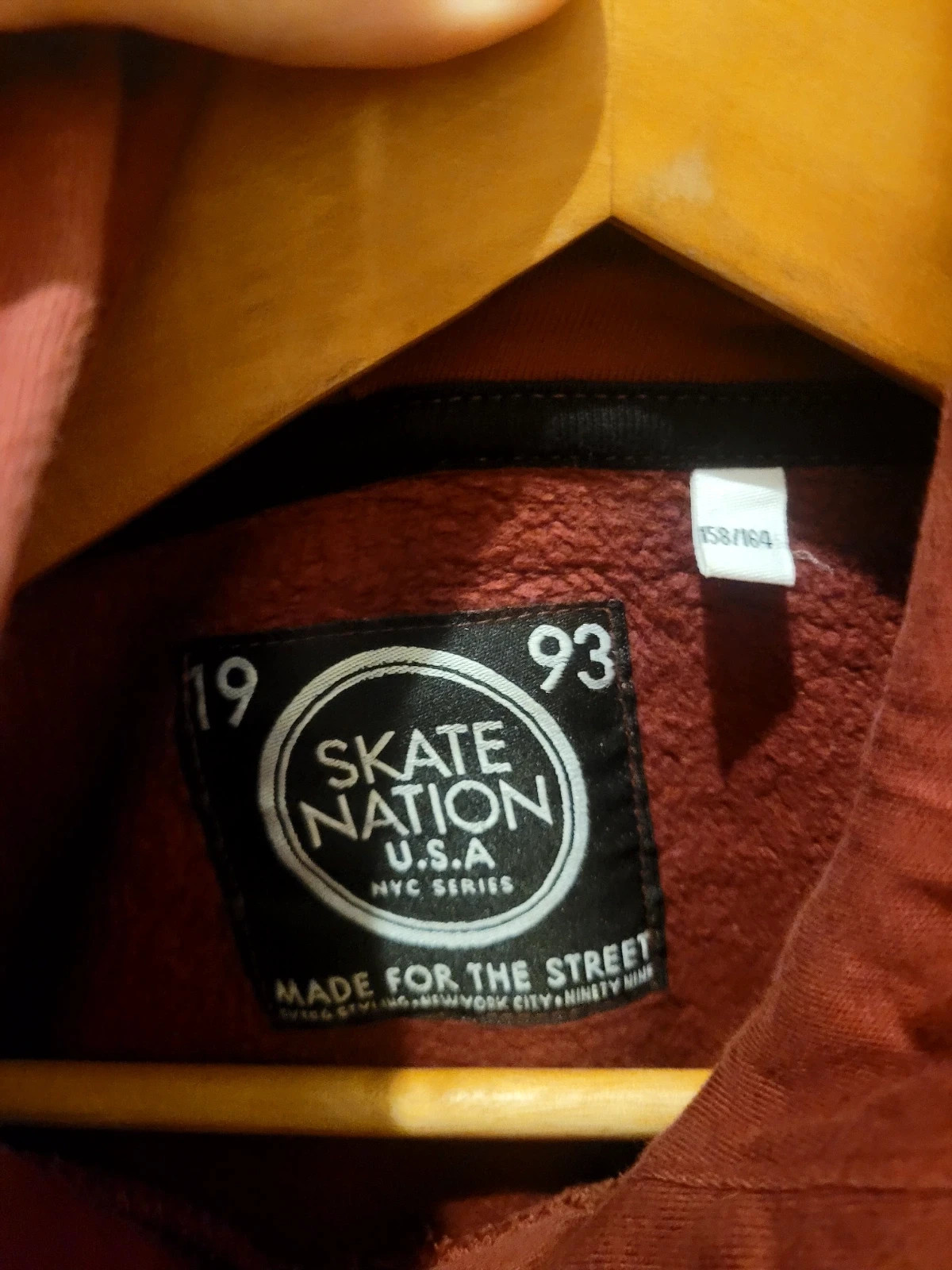 Sudadera skate bation granate - Talla 12-14 años – Skate Nation – taille XS 3