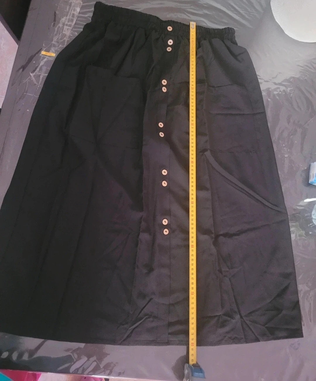 Falda larga negra con bolsillos estilo boho casual – Shein – taille XL / 42 / 14 4
