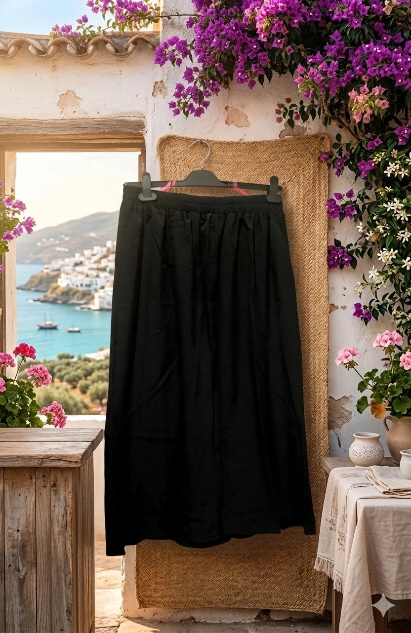 Falda larga negra con bolsillos estilo boho casual – Shein – taille XL / 42 / 14 2