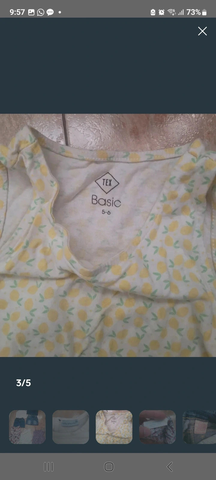 Lote de verano niña 8 prendas talla 5/6 años – Mix – taille 5 ans / 110 cm 4