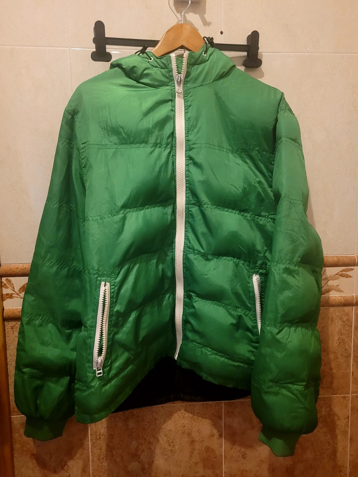 Chaqueta Acolchada Verde "Snooker Freak" - Talla L
