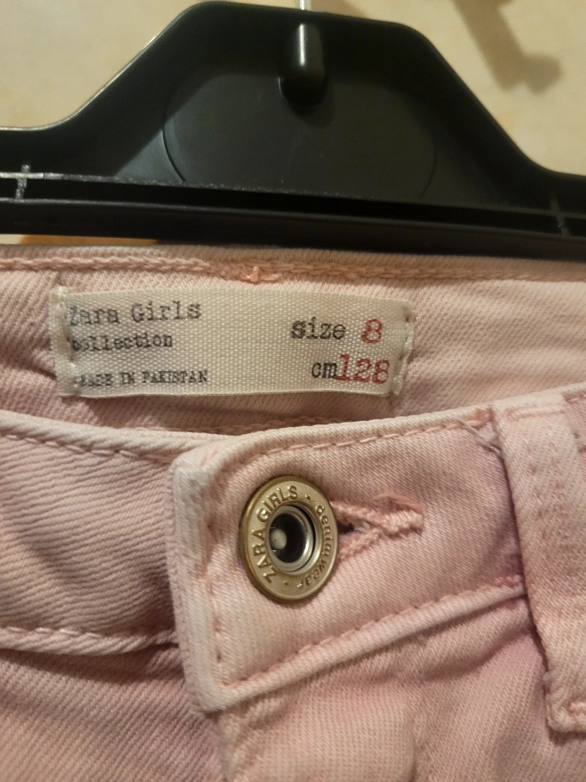 Pantalones pitillo Zara Girls - Rosa Pastel – Zara Girls – taille 8 ans / 128 cm 3