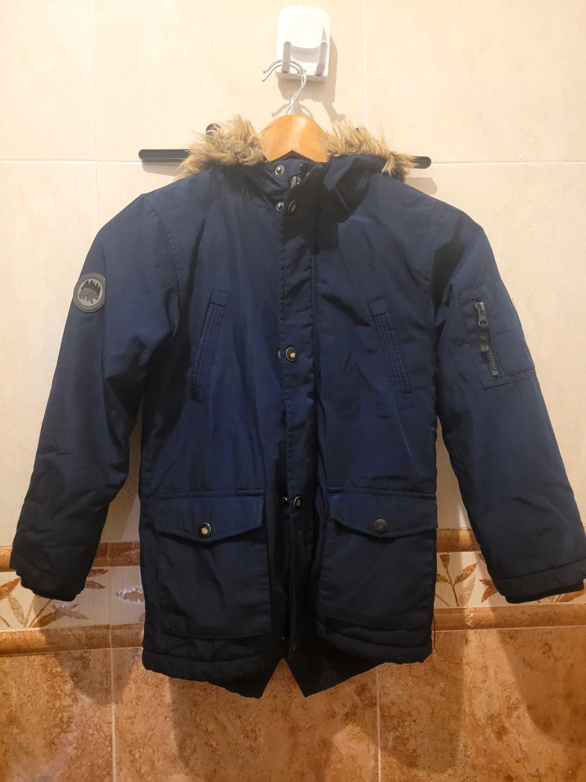 Parka Azul Marino Rebel by Primark - Talla 7-8 años (128 cm)