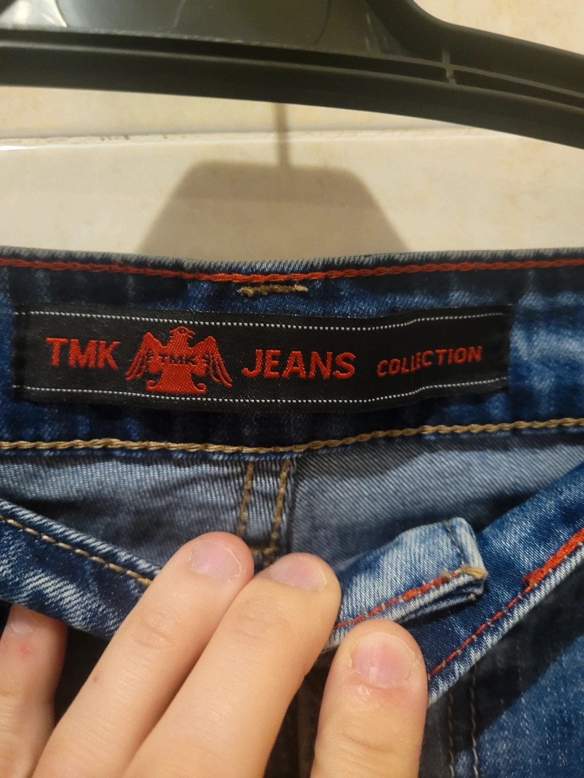 Vaqueros TMK Jeans Lavado Claro Estilo "Acid Wash" - Talla 50/36 – TMK Jeans – taille W40 | FR 50 3