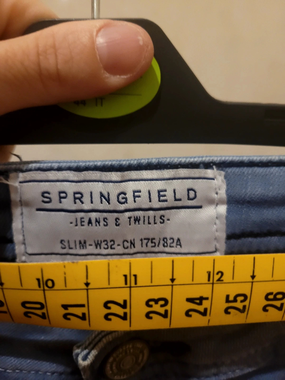Pantalón Springfield Slim Fit - Azul Grisáceo - Talla 42 (W32) – Springfield – taille M 5